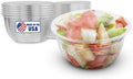 MT Products Plastic Acai Fruit Bowl 16 oz. - Disposable Salad Bowl with Lids (Pack of 5) - Made in the USA