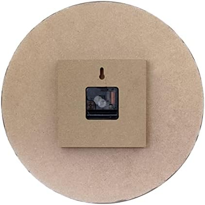 Stonebriar Vintage Farmhouse 14 Inch Round Battery Operated Hanging Wall Clock