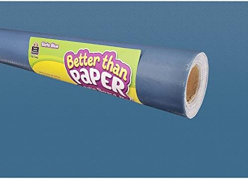 Teacher Created Resources Better Than Paper Bulletin Board Roll, 4' X 12', Slate Blue, 4/Pack (Tcr32442)