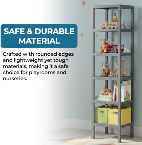 Honey-Can-Do Grey 6-Tier Storage Shelf