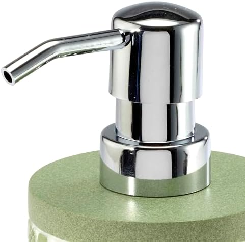 Avanti Linens - Bath Set, 2pc Countertop Accessories, Resin Toothbrush Holder & Lotion Pump (Stratford Collection, Green)