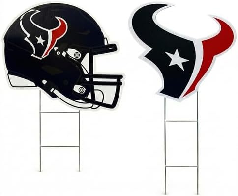 NFL Logo & Helmet 2 Pack Yard Sign Set