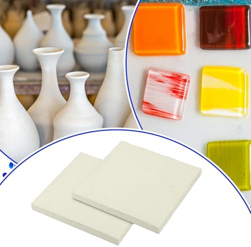 Weysat Square Kiln Shelf for Glass Fusing and Ceramics, Use in Any Kiln (7 x 7 x 0.6 Inch,1250℃)