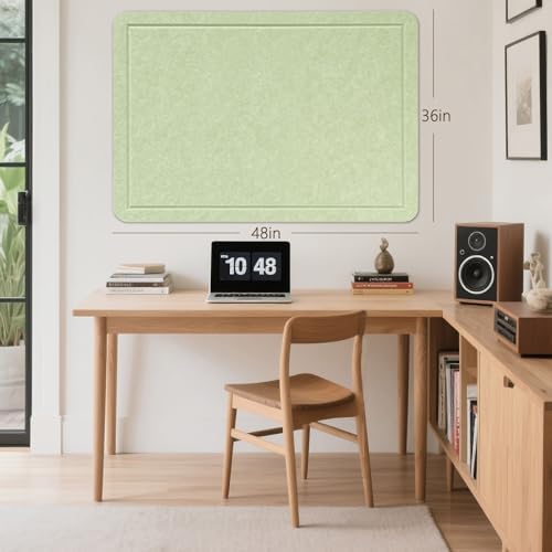 Felt Bulletin Board 48x36 inches, Decorative Pin Board for Home & Office