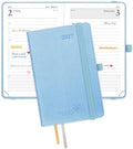 POPRUN 2027 Small Daily Planner One Page Per Day,Pocket Size Daily Calendar