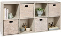 Best Choice Products 8-Cube Storage Organizer, 11in Shelf Opening, Bookcase, Display Shelf, Customizable w/ 3 Removable Back Panels – Whitewash
