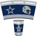 FANMATS 34645 NFL - Dallas Cowboys Wastebasket | Navy Blue | 15"x10.5"x10.5" | Primary Logo, Helmet, & Wordmark