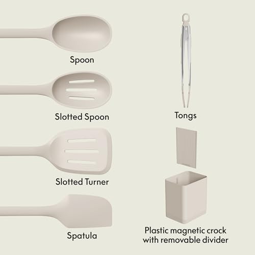 bella 6 Piece Modular Tool Set, Non-Toxic Silcone, Non-Toxic Silicone, Oatmilk