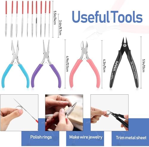 Chumia Jewelry Tools Set, Saw Frame 144 Blades Third Hand Ring Mandrel