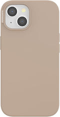 PopSockets iPhone 15 Phone Case with MagSafe- Latte | Magnetic, Wireless Charging, Camera & Drop Protection, Brown, Plain, Cream, Beige, Summer Spring