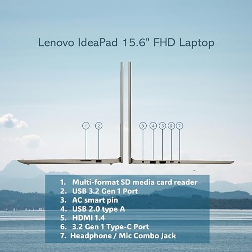 Lenovo IdeaPad 15.6" FHD Laptop for Business and Student, 36GB RAM, 1TB SSD, Intel Dual-core Processor, WiFi6, Bluetooth 5.2, Type-C, HDMI, Cloud Grey, Windows 11 Pro, Z&O Accessories