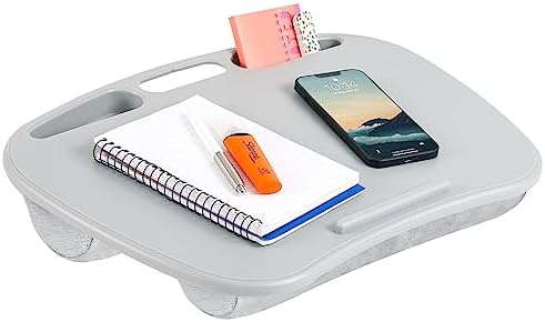 LAPGEAR MyDesk Lap Desk – Cool Gray, Fits 15.6” Laptops