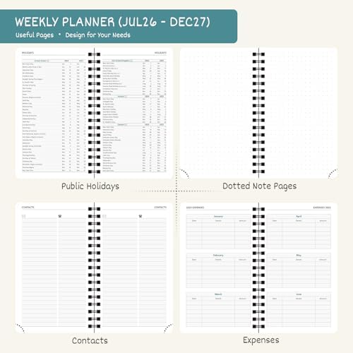 BEZEND Pocket Calendar 2026-2027, Weekly Monthly Academic Planner (3.5"x6")