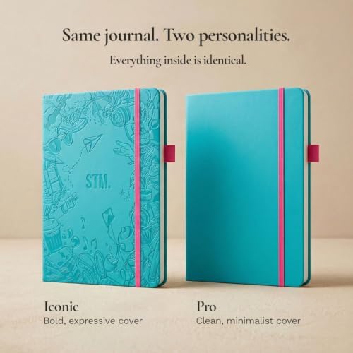 Bullet Dotted Journal Dot Grid Notebook | A5 Daily Journaling Notebooks for Personal Writing, Work, Women | 160gsm Thick Paper, Hard cover, Lay Flat Binding | 5x7 Journals Cuaderno Libretas de apuntes