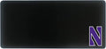 Northwestern University Classic Cloth Desk Mat, Durable Office Supplies, Non-Slip Base, Responsive Desk Pad with Smooth Cloth Surface, Black