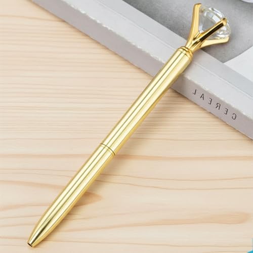 HISHER 20 Pack Custom Crystal Ballpoint Pens Smooth ABS Plastic Twist Pen