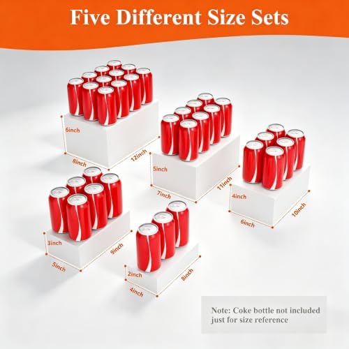 Display Stand, Display Risers - 5 Pcs Metal Rectangle Cake Stand for Buffet