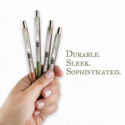 Zebra Pen F-301 Signature Series Ballpoint Pen, Black, 0.7mm, 4-Pk (27214)