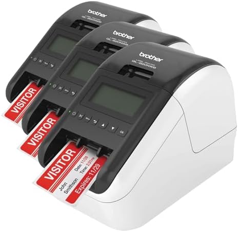 Brother QL-820NWB Professional,Ultra Flexible Monochrome Label Printer with Multiple Connectivity Options,(Pack of 3)
