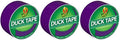 Duck Brand 283138 Color Duct Tape, Purple, 1.88 Inches x 20 Yards Each Roll, 3 Rolls