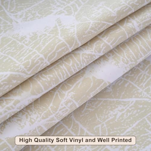 LIBERECOO Heavy Duty Vinyl Tablecloth with Flannel Backing Waterproof Oil-Proof Plastic Table Cloth Stain-Resistant Wipeable Rectangle or Square Table Cover for Indoor and Outdoor 60 x 102 Inch