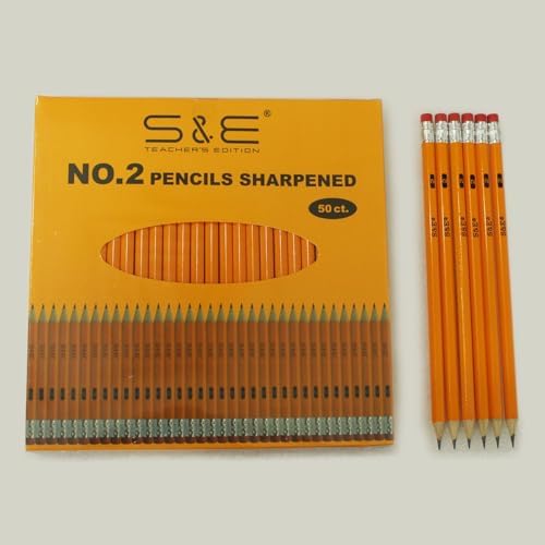 S & E TEACHER'S EDITION #2 HB Pencils, 50 Pack
