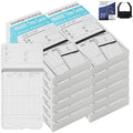 600 Time Cards Includes 2 Replacement Ink Ribbons for HN4000 Employee Time Clocks – Compatible with uPunch HN4000,HN2000, HN2500, HN4500 – Pre-Punched, Cards Numbered 1–50,