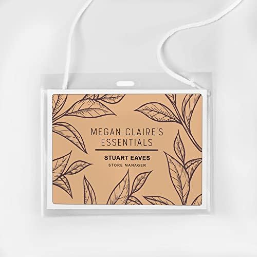 Avery Customizable Name Badges, Includes Cords, 3" x 4", Laser/Inkjet Printable Inserts, 100 Name Tag Holders per Pack, 500 Total (5 Packs of 74459)