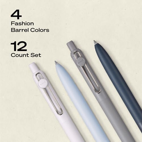 uniball™ Zento Gel Pens, Black Ink, 0.7mm Medium Point, 12 Count