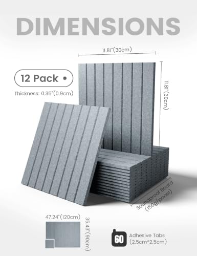 Fluxynara 48" x 36" Large Felt Bulletin Board, Blue Gray