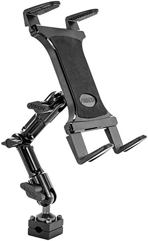 ARKON Mounts Heavy-Duty Slim-Grip Tablet Headrest Mount | Universal Tablet Holder | Adjustable Multi-Angle Arm | Compatible with iPad, Mini, Pro, Galaxy Tab, Kindle, and more