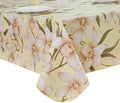 LIBERECOO Heavy Duty Vinyl Tablecloth with Flannel Backing Waterproof Oil-Proof Plastic Table Cloth Stain-Resistant Wipeable Rectangle or Square Table Cover for Indoor and Outdoor 60 x 84 Inch