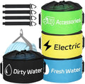 Nilight 4 Pack RV Hose Storage Bag Waterproof with Drawstring Mesh Top