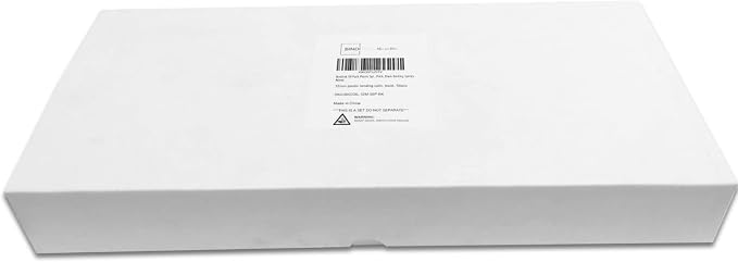 Binditek Plastic Spiral Binding Coils, 12 mm, 4:1 Pitch, Black, 50 Pack | Coil Binding Spines, 1/2", 90 Sheet Capacity, 48 Loops, for Letter-Size Reports, Presentations, School and Office Projects