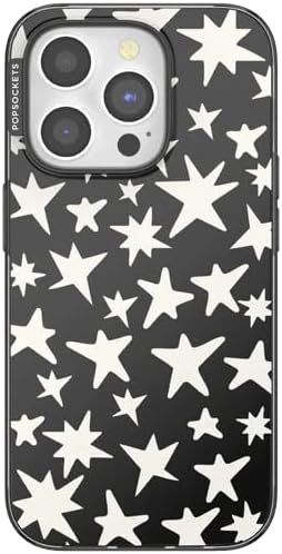 PopSockets iPhone 15 Plus Phone Case with MagSafe- Starstruck | Magnetic, Wireless Charging, Camera & Drop Protection, Electronic Accessories, For iPad/Kindle/iPhone/Android