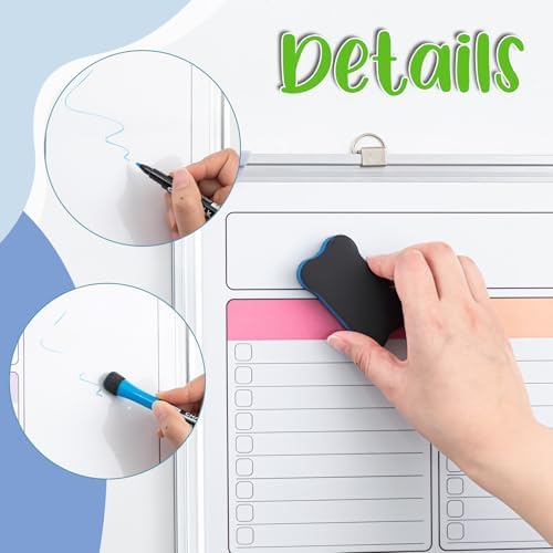 Lincia 24" x 18" Magnetic to Do List Whiteboard, Weekly Planner, Pleochroic