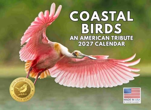JJ Audubon Tribute Coastal Birds Calendar 2027 Monthly Wall Calender 12 Month