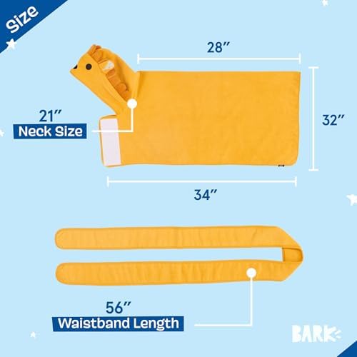 BARKBOX Dog Bathrobe - for Dogs - Large