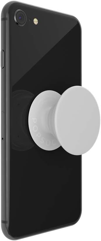 PopSockets Adhesive Phone Grip, Holder- White | Secure Comfortable Hold, Anti-Drop, Kickstand, White, Electronic Accessories, For iPad/Kindle/iPhone/Android