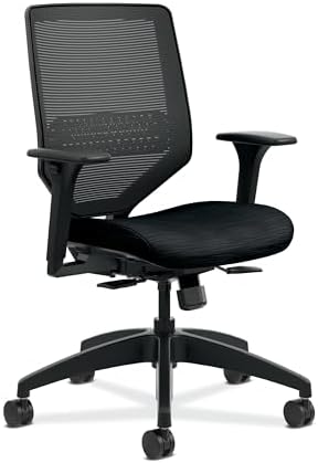 HON Solve Ergonomic Office Chair, Lumbar Support, Desk Chair, Black