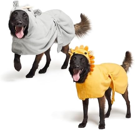 BARKBOX Dog Bathrobe - 2 Pack - for Dogs - Large