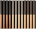 Art3d Soundproof Wood Slat Wall Panel, 6 x 4.7 in, 6 Sample Packs, 6 Colors
