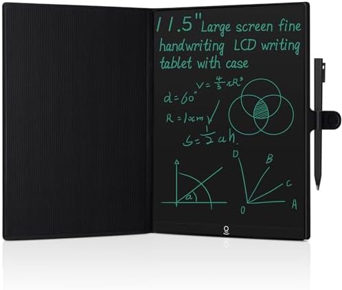 LCD Writing Tablet for Adults: 11.5 Inch Drawing Board with PU Leather Case