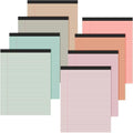 8.5'' x 11'' Colored Legal Pad Writing Wide Ruled, Bohemian Color, 8 Pcs