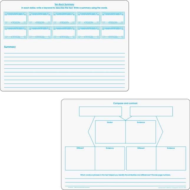 Really Good Stuff Text Evidence Dry-Erase Boards, Ages 7+, Grades 2+