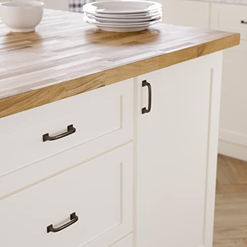 Franklin Brass (5-Pack) – Soft Iron Cabinet Handles, 3 Inch Hole Center, Pulls for Drawers, Kitchen Cabinet Door, Dressers | Lombard