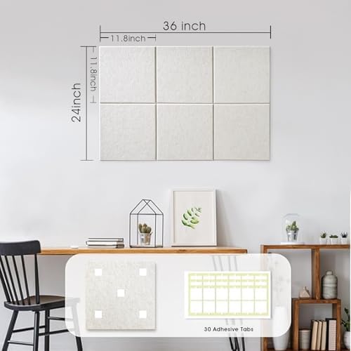 36" x 24" Large Felt Bulletin Board 1/2" Thick, Oatmeal