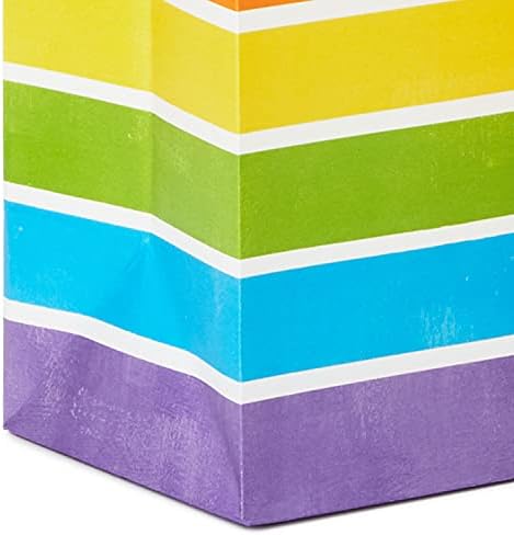 Hallmark Gift Bag Assortment, 12-Pack, 3 Sizes (Birthday, Stripes, Dots)