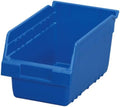 Akro-Mils 30090 Plastic Nesting ShelfMax Storage Bin Box, (12-Inch x 6-Inch x 6-Inch), Blue, (10-Pack)