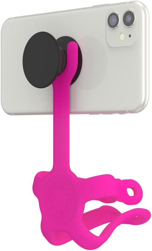 PopSockets Flexible Phone Mount & Stand- Pinky | Flex Mount & Tripod, Content Creators, Hands-Free, Light Pink, Girly, Women